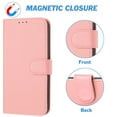 thumbnail image 3 of compatible Google Pixel 6 Pro Case, Litchi Grain PU Leather Folio Cover Magnetic Closure Flip Wallet Card Slots Stand Case With Hand Strap,Brown Cheap and fine, 3 of 5