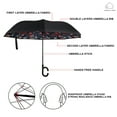 thumbnail image 5 of Urban Den Inverted Umbrella for Heavy Rain | UV Umbrella | Sun Protection | Auto Open Close | Hands Free Red Roses, 5 of 5