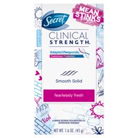 Secret Clinical Strength Antiperspirant and Deodorant for Women Smooth Solid, Fearlessly Fresh 1.6 oz