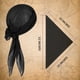 thumbnail image 2 of Halloween costume party cosplay Caribbean female male pirate adult Jack Captain triangular headscarf belt, 2 of 5