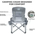 thumbnail image 7 of Heavy Duty Portable Folding Camping Chair for Adults with Padded | for Outdoor & Sports, Backpacking, Beach, Lawn, Hunting, Tailgating, Fishing | Supports 400 Lbs (Single, Beige), 7 of 7