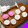 thumbnail image 1 of Juego de moldes para pastel de luna, moldes para prensar pasteles de luna, sellos para galletas hechos a mano para el Festival del Medio Otoño, herramienta de repostería con patrón de 50 g,, 1 of 6