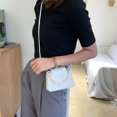 thumbnail image 1 of Bolsa Hit Color de hombro Mujer Cadena Mini Tote PU Crossbody (Blanco) Likrtyny Para Estrenar, 1 of 9