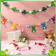 thumbnail image 4 of Valentines Day Decorations Felt Garland for Valentines, St Patrick's, Easter Decorations, Heart Shamrock Bunny Garland Pom Pom Felt Banner for Mantle Fireplace Wall Home Party Decor, 4 of 4