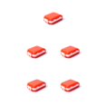 thumbnail image 3 of Caja de pastillas Bewildely Contenedor Semanal Organizador de tabletas 5piezas naranja, 3 of 5
