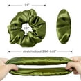 thumbnail image 4 of LILYSILK Gomas para el cabello de seda para prevenir el encrespamiento y la rotura, 100% seda de morera, sin daños, soportes de cola de caballo de seda elástica, 1 pieza, verde oscuro, 4 of 4