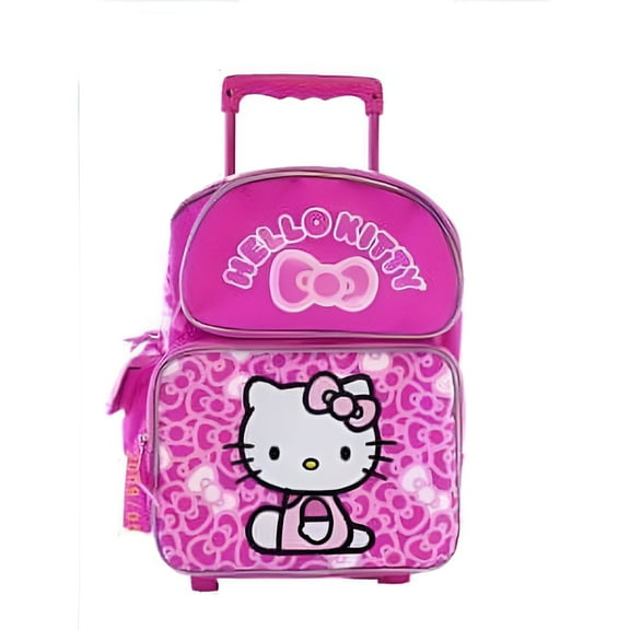 Hello Kitty Small Rolling BackPack - Sanrio Hello Kitty Small Rolling School Bag