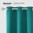 thumbnail image 3 of Deconovo Room Darkening Curtains for Bedroom Thermal Insulated Solid Blackout Curtain for Kitchen 42x45 inch Turquoise Set of 2, 3 of 6