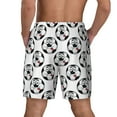 thumbnail image 4 of Fotbe Happy Football Men’s Swim Trunks Quick Dry Swim Shorts Board Shorts with Mesh Lining-Large, 4 of 9