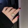 thumbnail image 4 of Anillo de perla de cobre Sonducket para mujer ajustable forma de flor AP015531-00, 4 of 6