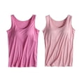 thumbnail image 1 of Womens Cotton Camisole Adjustable Camisole With Frame Bra Stretch Undershirt, 1 of 6