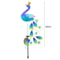 thumbnail image 4 of Lámpara Solar Pavo Real Pluviómetro Solar Pavo Real Lámpara Solar Lámpara Césped Pavo Real Hierro Forjado [con Vídeo], 4 of 5