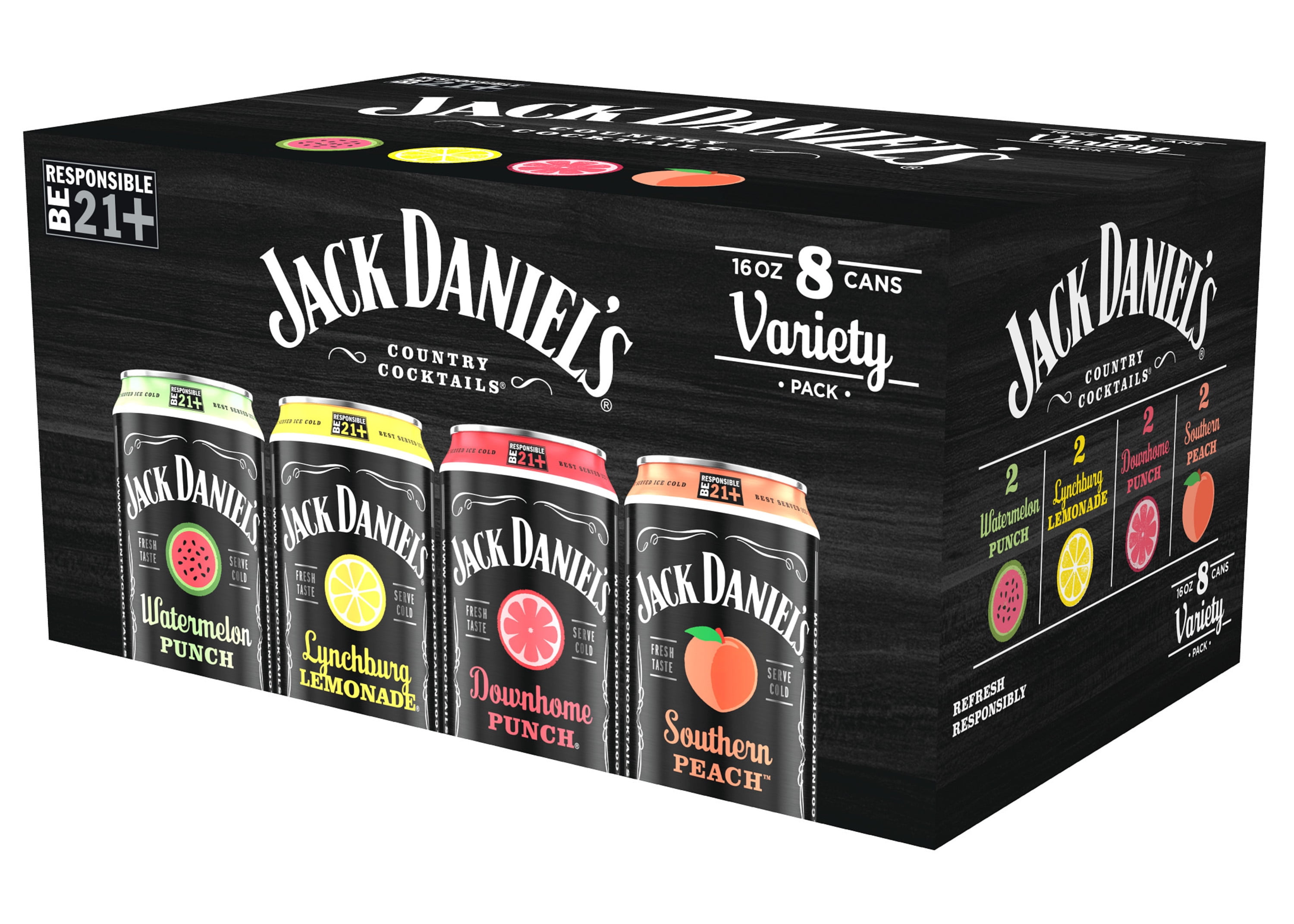 Jack Daniel's Country Cocktails Variety Pack, 8 Pack, 16 fl oz Cans
