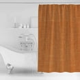 thumbnail image 2 of Vintage Linen Shower Curtain, 36" x 72", Pastoral Orange Linen Texture Fall Retro Waterproof Bathroom Curtain Washable Shower Curtain Set with 12 Hooks, 2 of 6