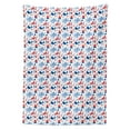 thumbnail image 3 of Ambesonne Lighthouse Tablecloth Rectangular Table Cover, Animal Pattern Shell, 60"x84", Blue Red White, 3 of 4