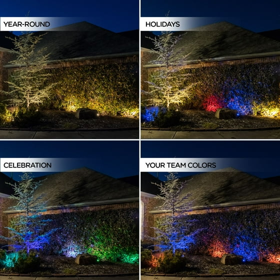 Enbrighten Seasons Led Color Changing Landscape Lights 12 Pucks