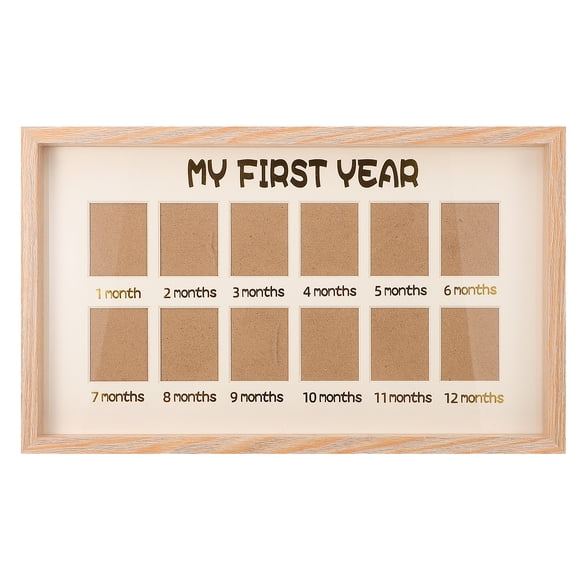 Baby 1st Year Photo Frame for Storing Displaying Newborn Milestone Pictures Multi Sheet 12 Months