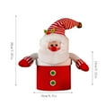 thumbnail image 3 of YIKA Christmas Decorations Christmas Decorations Large Capacity Knitted Fabric Elderly Figures Candy Boxes Christmas Bags Christmas Decorations Indoor B, 3 of 3