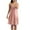 Pink, variant on Ashirexll Sleep Shirts for Women, Nightgowns for Women, Silk Striped Nightdress with Suspender Solid Color Home Dress