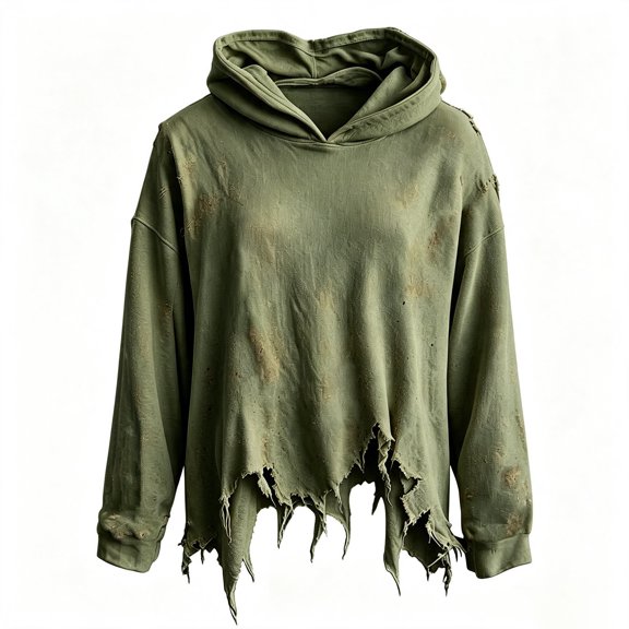 Tiijoy Halloween Boys Oversized Distressed Hoodie Trendy Streetwear Sweatshirt, Sizes 3-13