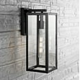 thumbnail image 5 of SAFAVIEH Welson LED Black Iron Outdoor Wall Sconce with Clear Glass Shade, 5 of 7