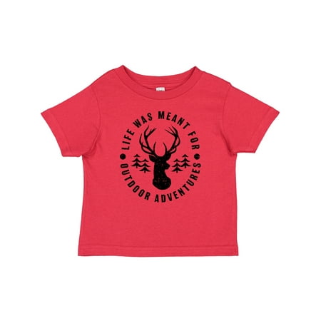 

Inktastic Life Was Meant for Outdoor Adventures with Deer Gift Baby Boy or Baby Girl T-Shirt