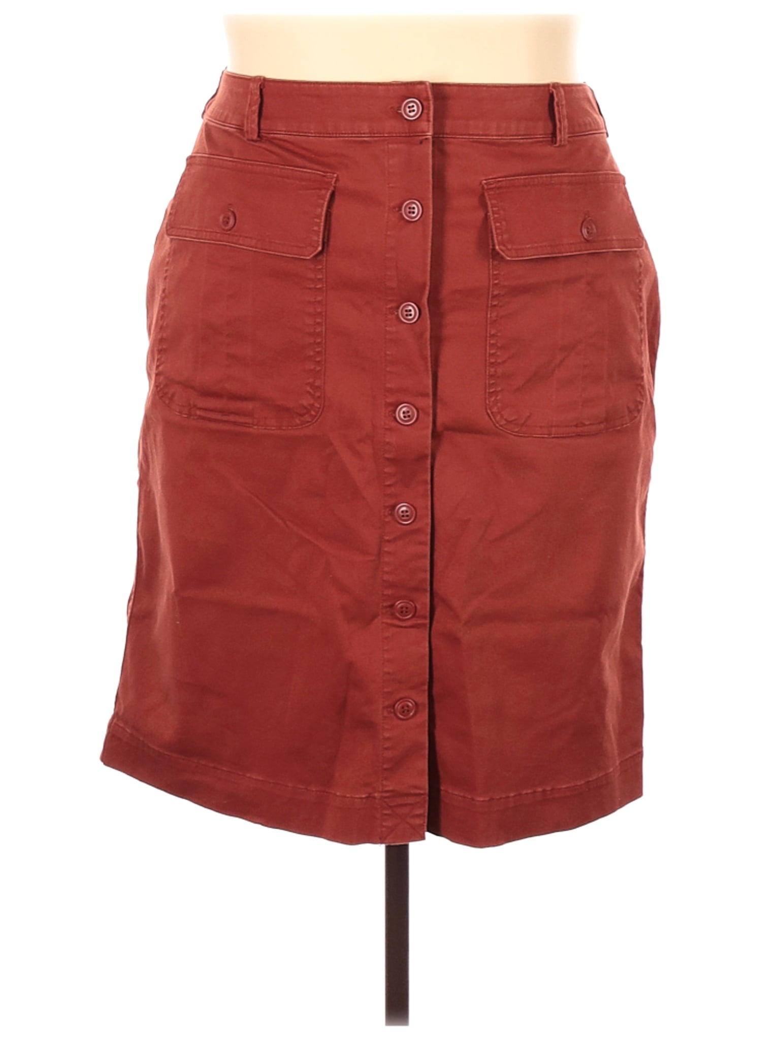 red denim skirt size 18