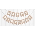 thumbnail image 5 of Inkdotpot Ready To Hang Happy Birthday Rustic Kraft Bunting Pre Strung Kids Birthday Decoration Bunting Banner Flags Party Supplies, 5 of 8