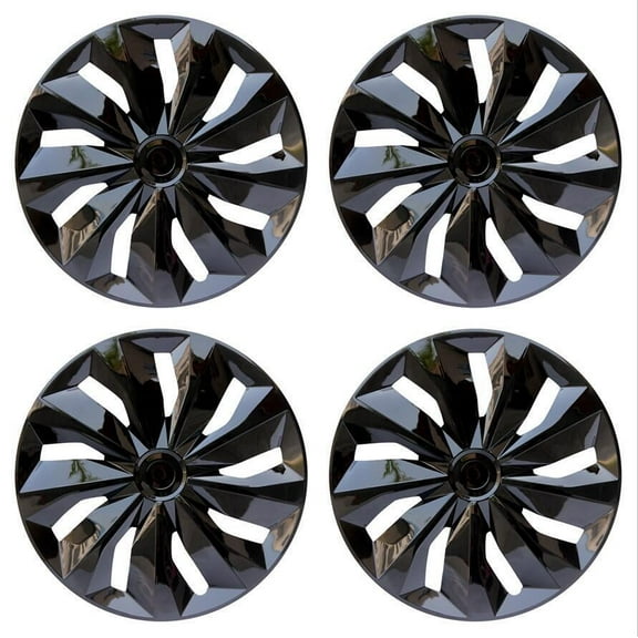 (4-Pack) Premium 15" Wheel Rim Cover Hubcaps OEM Style Replacement Snap On Car Truck SUV Hub Cap - 15 Inch Set