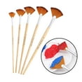 thumbnail image 4 of 2x5 Piezas Fan Artista Pincel De Pintura De Nailon Suave Arte Del Cabello Pintura De Acuarela perfecl  Pincel de pintura de artistas, 4 of 8