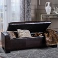 thumbnail image 2 of Brown With Storage Space. Exterior For Elegance. Ideal Pillows, Blankets & Pet Supplies. Pressurized Hinge Easy Opening. Assembly Required. 50.75" X 20" 17" Home - Brown. Appearance Enhances Style., 2 of 2