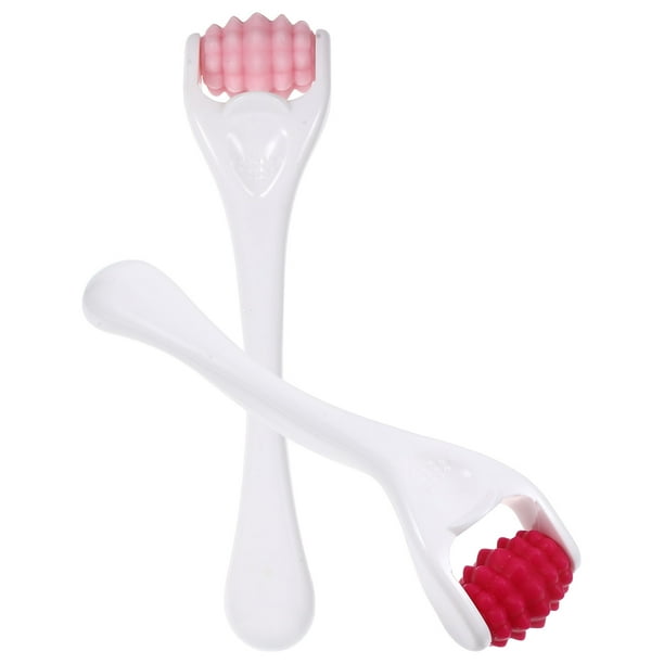 Rodillo masajeador Facial, rodillo de silicona para cara, rodillo de masaje Facial, 2 uds.