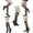 Black A3, variant on Women's Black Fishnet Socks - Mid-Calf Sheer Mesh Spring Summer Stockings, Snag-Resistant