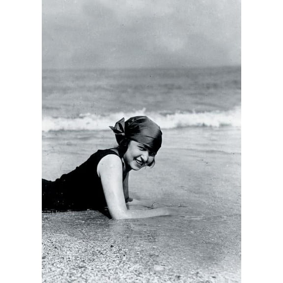 Bnf Portraits: Carnet Ligné Baigneuse Allongée, Deauville, 1919 (Paperback)