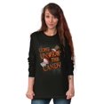 thumbnail image 3 of Come Unwrap the Candy Halloween Plus Size Long Sleeve Graphic Tee Shirt Brisco Brands 2X, 3 of 5