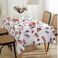 thumbnail image 2 of 4th of July Tablecloth for Rectangle Tables, USA Patriotic Table Cloth Spill Proof, Blue and White Polyester Table Cover for Independence Day Memorial Day Decoration (Rectangle, 60" x 84"), 2 of 5
