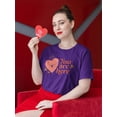 thumbnail image 2 of You Are Here, In My Heart T-Shirt Women -Smartprints Designs, Female 4X-Large, 2 of 4
