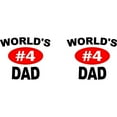 thumbnail image 3 of CafePress - World's #4 Dad | Large Mug - 15 oz Ceramic Large White Novelty Mug, 3 of 4