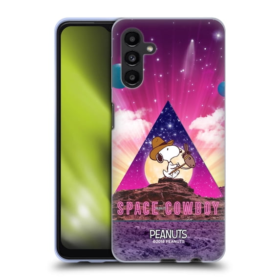 Head Case Designs Officially Licensed Peanuts Snoopy Space Cowboy Nebula Triangle Soft Gel Case Compatible with Samsung Galaxy A13 5G (2021)