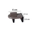 thumbnail image 5 of Hongchun Sliding Sash Stopper Window Safety Lock Compatible With Door Frame Cabinet Locksbronze 2pcs, 5 of 5