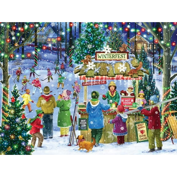 Vermont Christmas Company Winterfest Christmas Jigsaw Puzzle 550 Piece