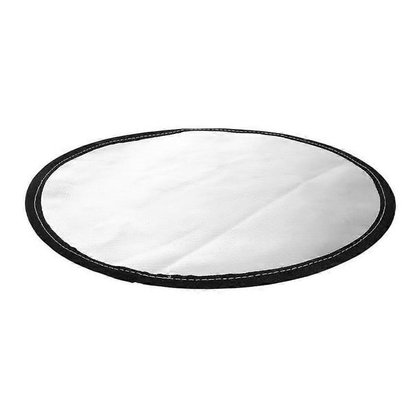 Grill Mat Barbecue Grill Mat Flame Retardant Heat Insulation Protective Fire Extinguishing Silver 35.50X35.50X0.50CM 1Pcs