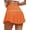 Orange, variant on Womens Pleated Tennis Skirt with Shorts High Waisted Golf Skort Mini Skirt Workout Skirt Athletic Skorts with Pockets