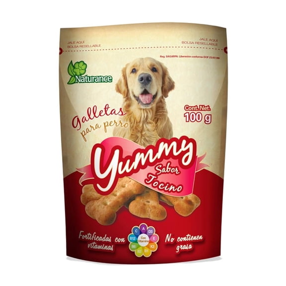 Premios para Perro Naturance galletas Yummy tocino 100 g