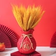 thumbnail image 7 of Kripyery Resin Lucky Bag Vase Dried Wheat Flower Arrangement Long-Lasting Maintenance-Free Decoration Artificial Wheat Stems, 7 of 7