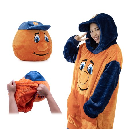 Syracuse University Otto the Orange Snugible 2-in-1 Blanket Hoodie  Pillow