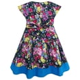 thumbnail image 3 of Girls Dress Halloween Dark Color Flower Bow Tie 5, 3 of 4