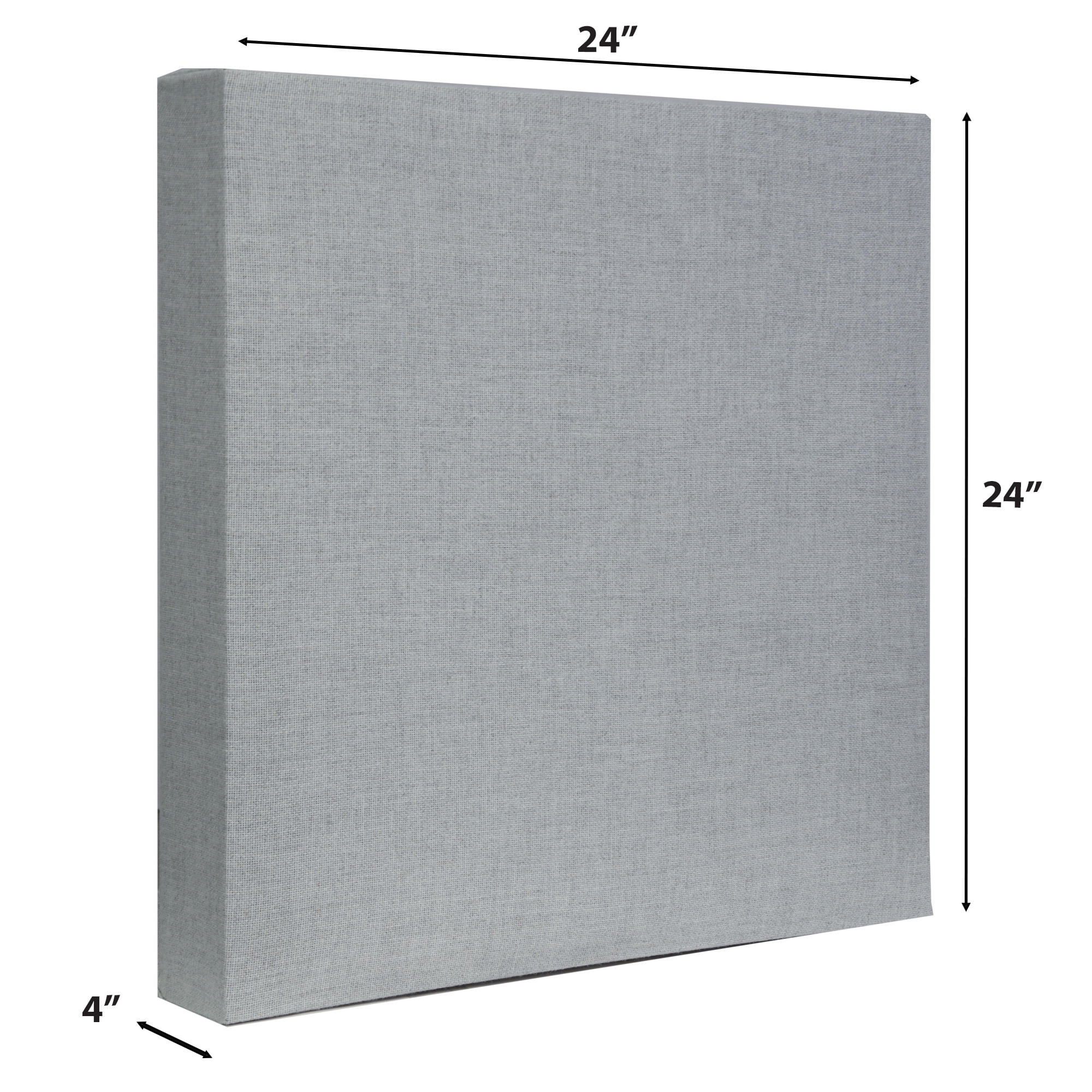 ATS Acoustics ECO Panel Low-VOC Professional Studio Recording Booth Sound Absorbing Acoustic Panel 24" x 24" x 4" (Blue Smoke)