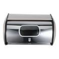 thumbnail image 1 of Stainless Steel Bread Box Countertop Bread Storage Box With Window Modern Bread Box For Kitchen Stainless Steel Bread Holder, 1 of 8