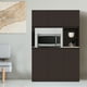 thumbnail image 1 of Mobi Alacena de Madera Modelo Cuenca Color Chocolate Largo 120 cm Mueble de Cocina Horno Microondas, 1 of 5
